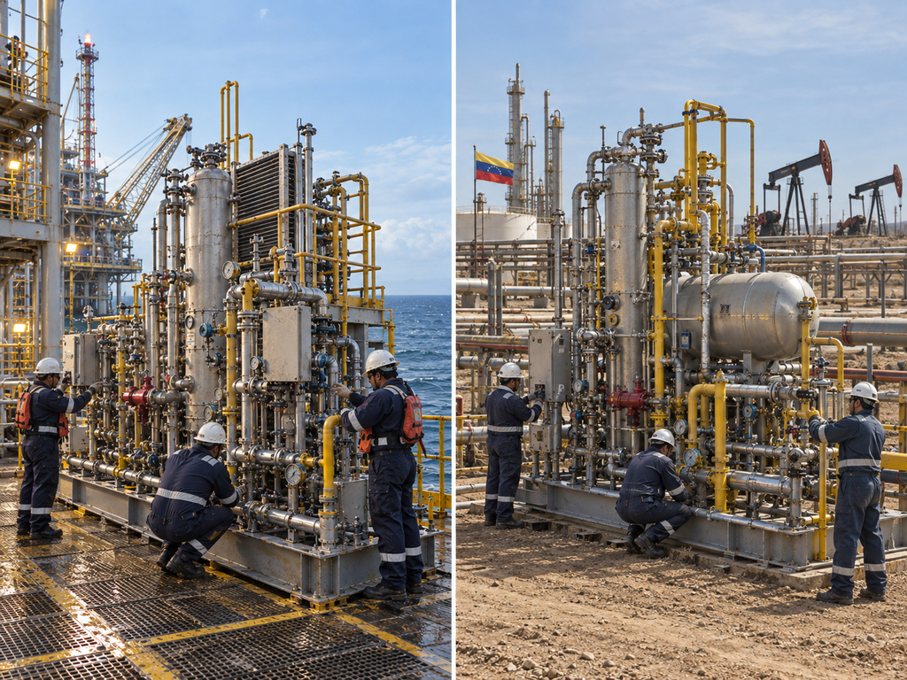 Patines para mejorar el gas asociado al petroleo o apg